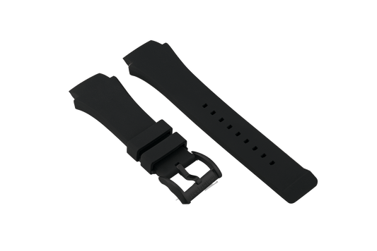 Black Silicone Strap