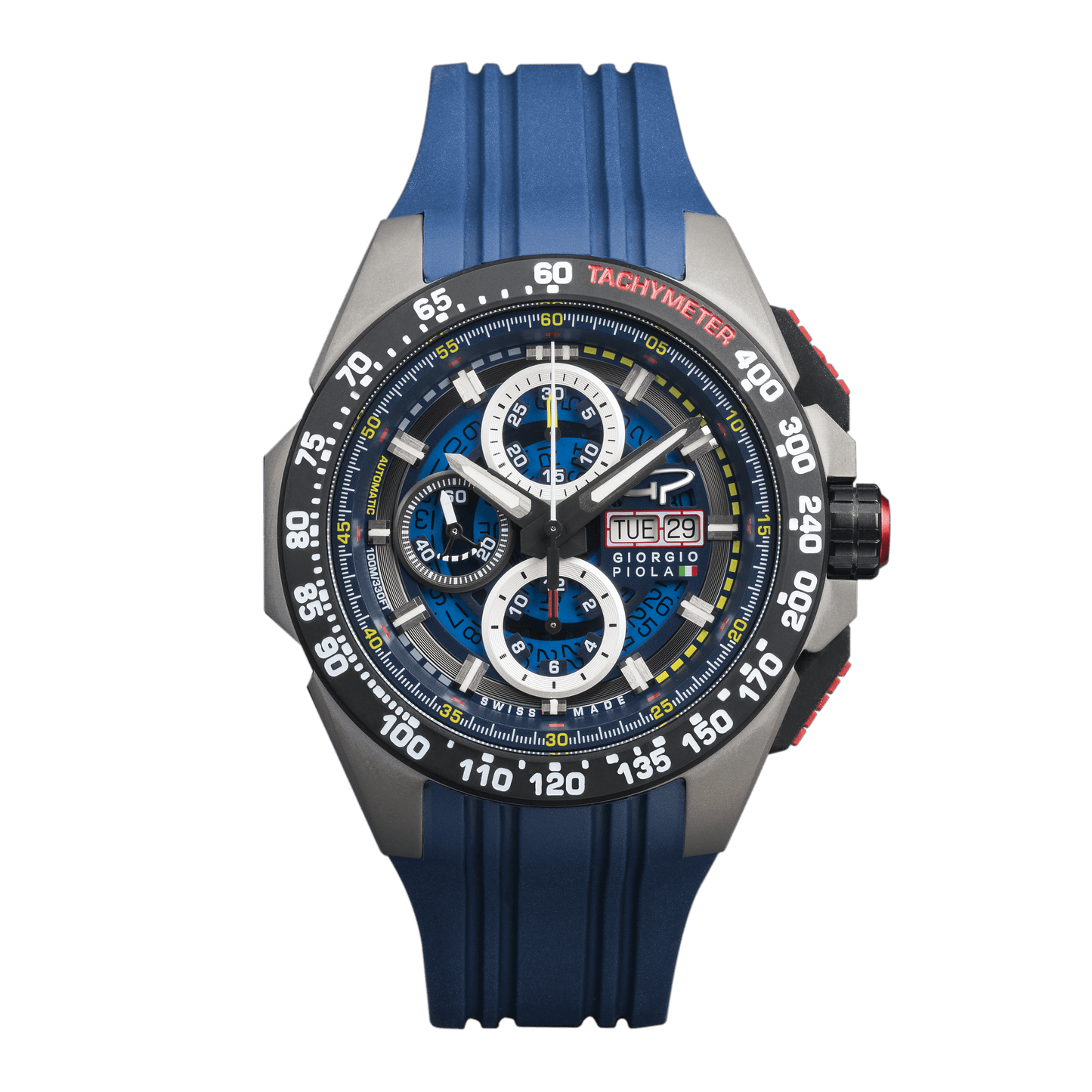 G5 Delta - Blue Automatic Titanium Swiss Sport Chrono Watch