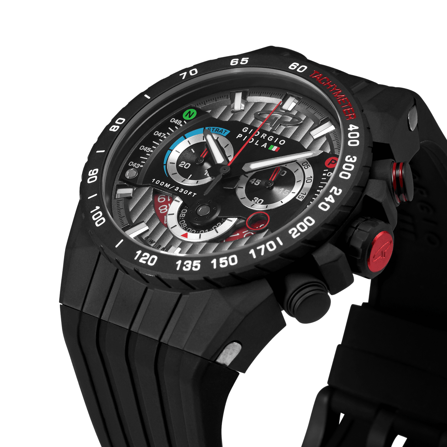 Speedtrap - Black Swiss Sport Chrono Watch
