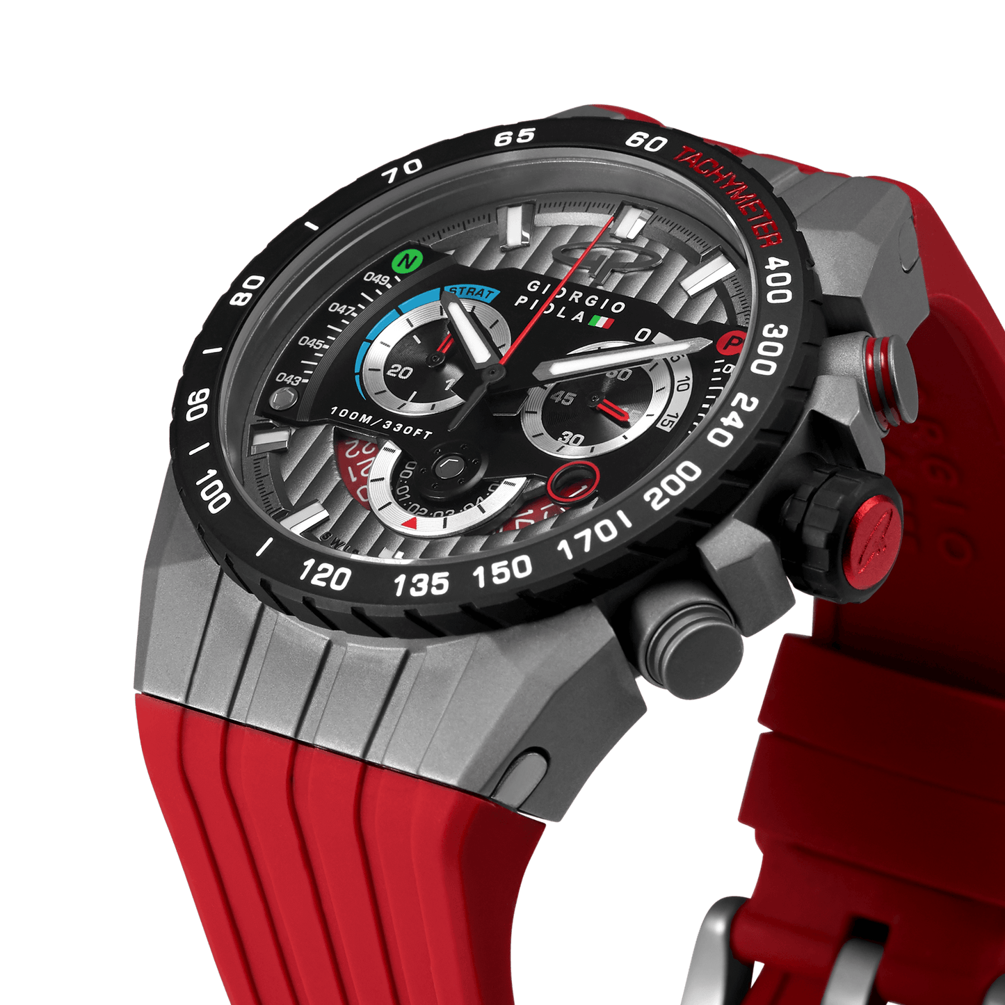 Speedtrap - Red Swiss Sport Chrono Watch