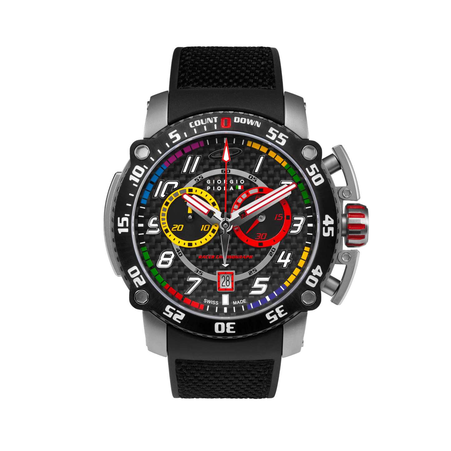 Torque - Black Stainless Steel Swiss Sport Chrono Watch