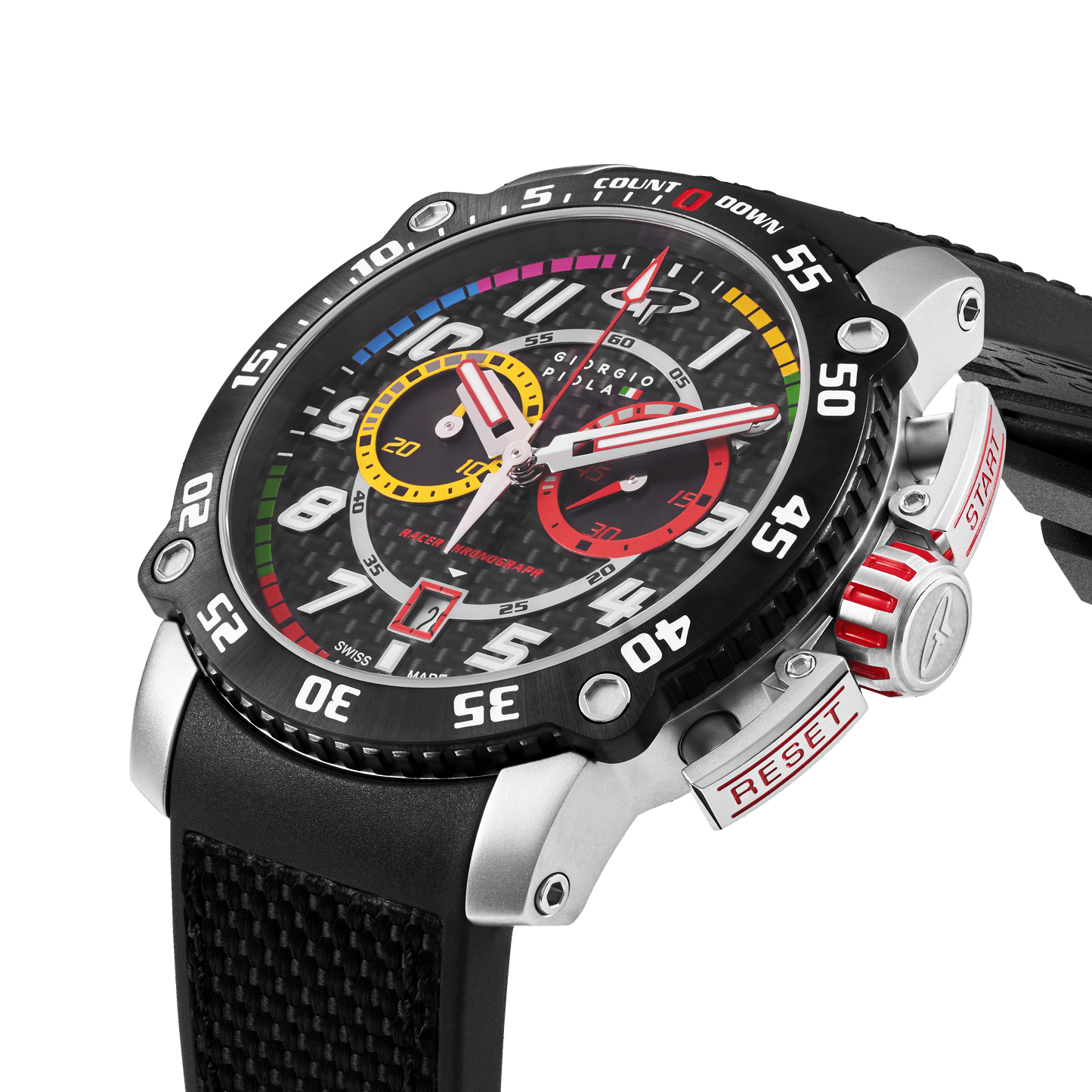 Torque - Black Stainless Steel Swiss Sport Chrono Watch