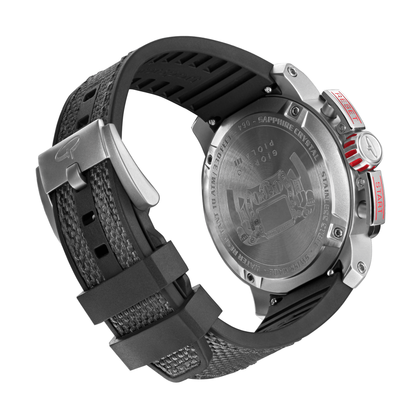 Torque - Grey Stainless Steel Swiss Sport Chrono Watch